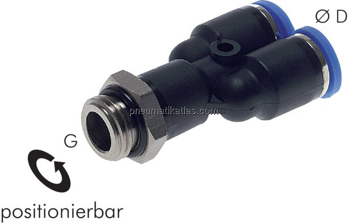 Exemplarische Darstellung: Y-Steckverschraubung mi