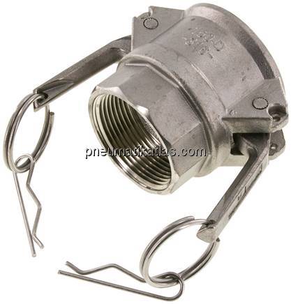 Kamlock-Kupplung (D) NPT 1-1/2"(IG), Edelstahl (1.4408)