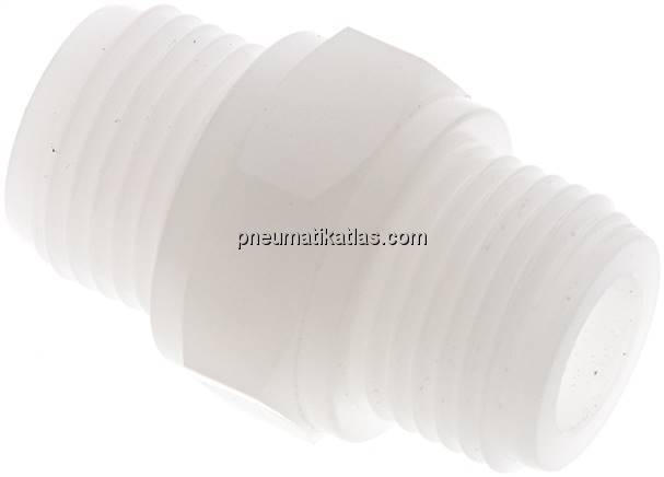 Doppelnippel G 1/2"-G 1/2", PVDF