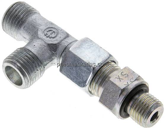 Einstellb. L-Schneidringverschraubung G 1/4"-8 S (M16x1,5), ohne Mutter & Schnei