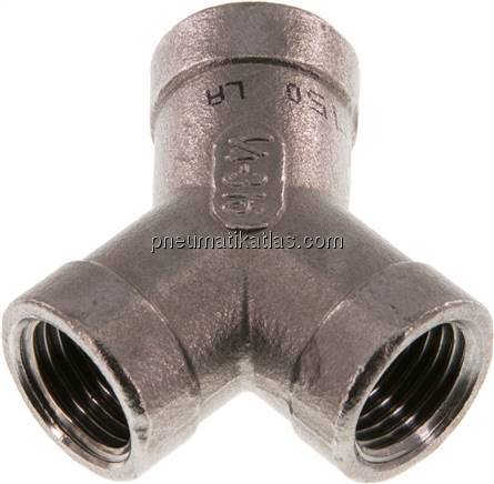 Y-Stück Rp 1/4" (IG), 1.4408