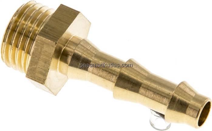 Steckanschluss G 1/4" AG, Messing, 6,4mm GSP-Schlauch