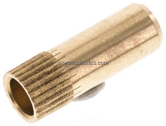 Verstärkungshülse für Rohr 6x5,0 mm, Messing