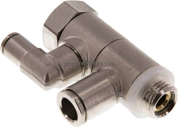 Stoppverschraubung G 1/4"-8mm, mit Handnotbetätigung IQS-MSV