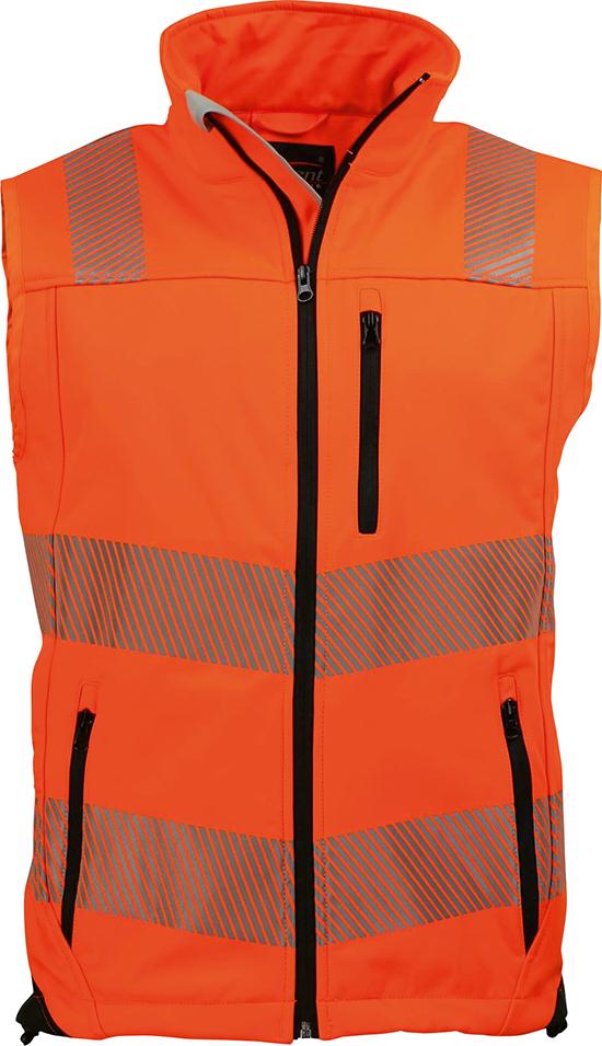 Warnweste, Gr.3XL orange/schwarz Gr.3XL