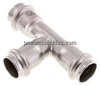 Pressfitting, T-Stück, 22mm innen, 1.4404