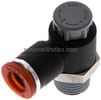 Kompakt-Drosselventil R 1/4"-8mm,zuluftregelnd