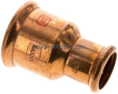 Pressfitting, Reduziermuffe, 42x28mm, Kupfer / Kupferlegierung