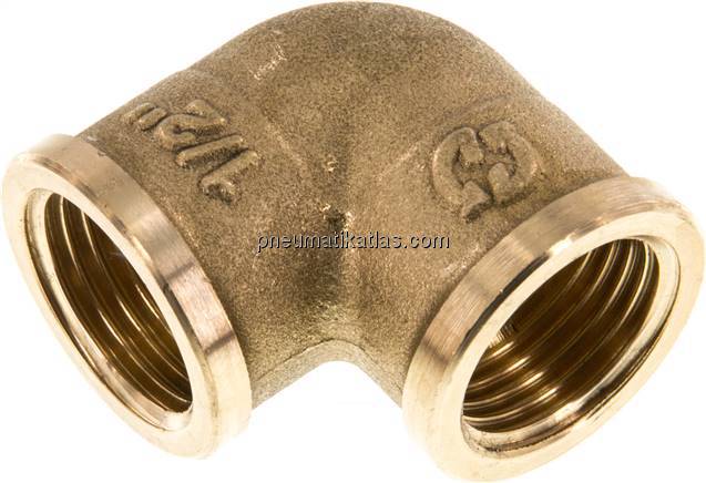 90°-Winkel G 1/2" (IG), Messing