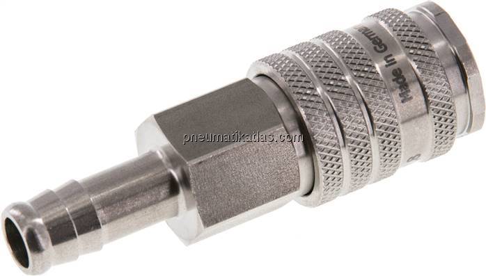 Kupplungsdose (NW7,2) 10mm Schlauch, Edelstahl