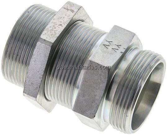 Schott-Schneidringverschraubung 35 L (M45x2), ohne Mutter & Schneidring, Stahl v