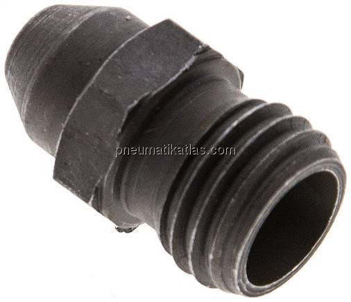 Gerade Anschweißverschraubung 6 L (M12x1,5), ohne Mutter & Schneidring, Stahl ph