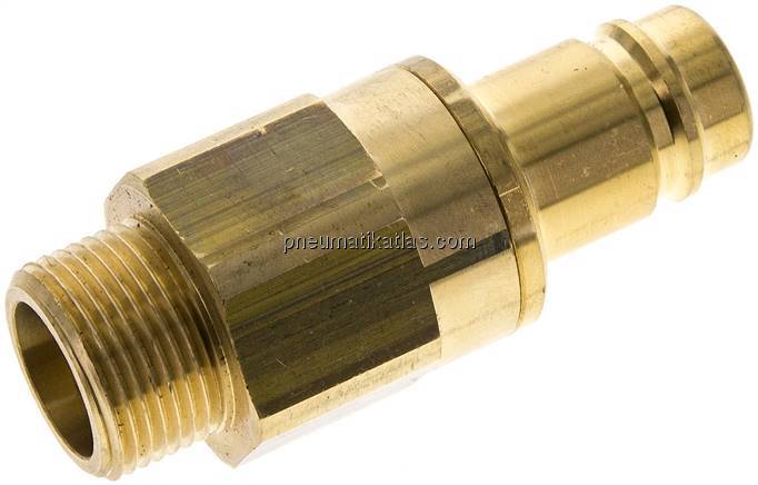 Kupplungsstecker (NW15) G 3/4"(AG), Messing
