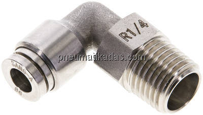 Winkel-Steckanschluss R 1/4"-6mm, IQS-ES LE/IQS-PVDF