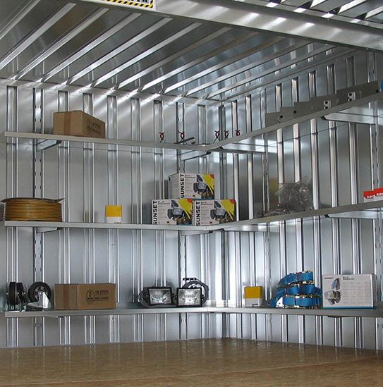 Regalsystem 2, 3 Ebenen, 2m lang, 420mm tief BOS