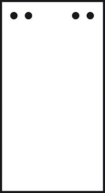 Lamellenschutzvorhang Abschnitt m Lochung 4x8mm