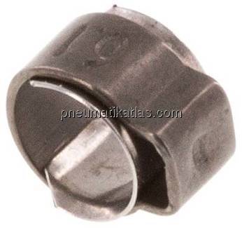 1-Ohr-Schlauchschelle 4,7 - 5,7mm, Edelstahl