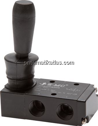 Exemplarische Darstellung: 3/2-Wege Handhebelventi