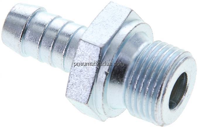 Schlauchnippel G 3/8" AG (Dichtkante), 9 - 10mm