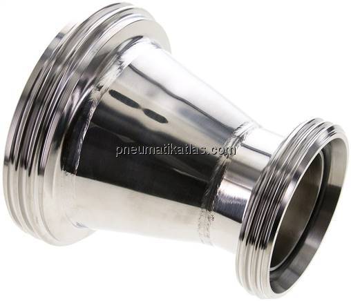 Doppelnippel (Milchgewinde) Rd 110 x 1/4"-Rd 78 x 1/6"