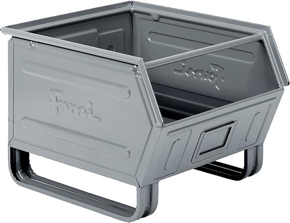 STAHLBEHÄLTER GR.5P4 GRAU RAL7000 MM B=450 T=520 H=390