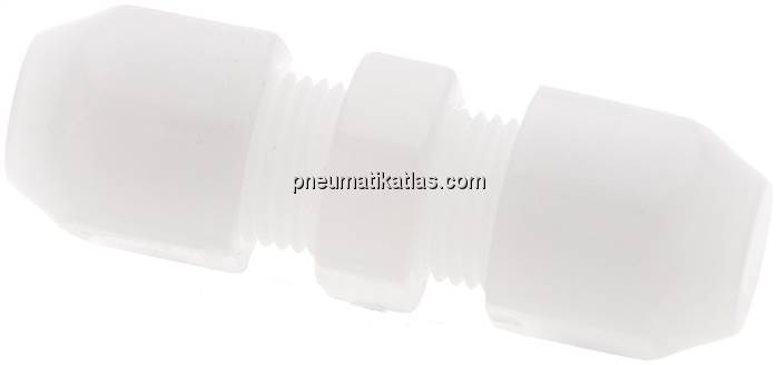 Gerade Schlauchverbindung 6x4mm, PVDF (FDA)