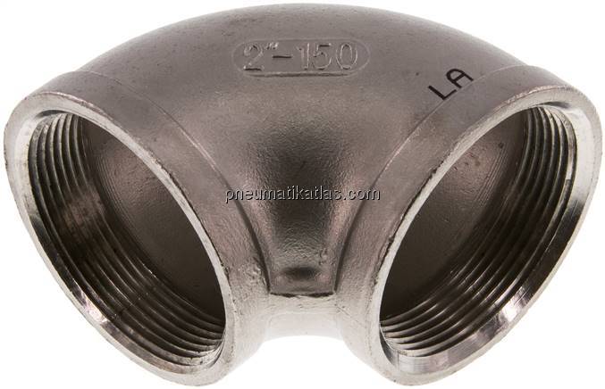 90°-Winkel NPT 2"-NPT 2", 1.4408