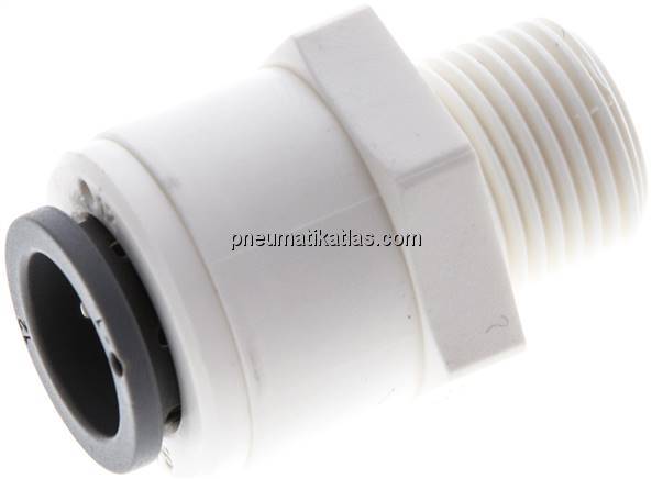 Gerader Steckanschluss R 3/8"-12mm, IQS-LE (EPDM-Dichtung)