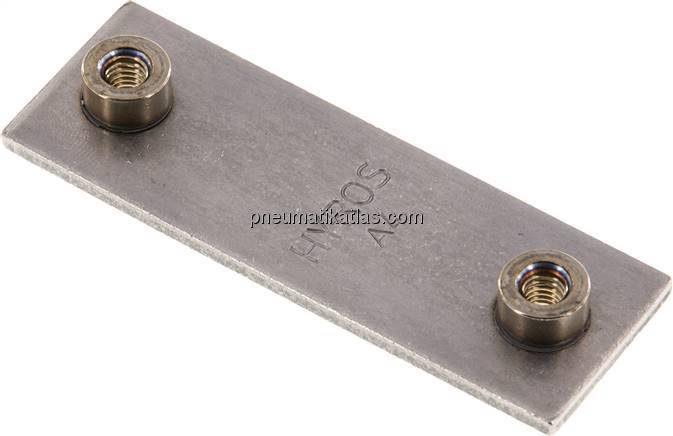 Anschweißplatte, Edelstahl, Baugröße 6, leichte Baureihe