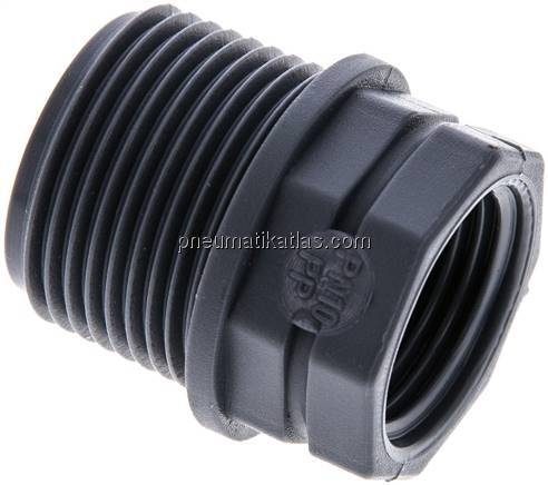 Reduziernippel G 3/4"(AG)-G 1/2"(IG), Polypropylen