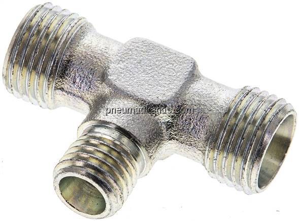 T-Schneidringverschraubung 10 L (M16x1,5)-6 L (M12x1,5)-10 L (M16x1,5), ohne Mut