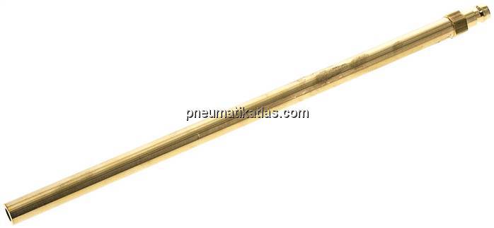 Temperierkupplungsstecker 9mm Zapfen, Rohr 10x240mm