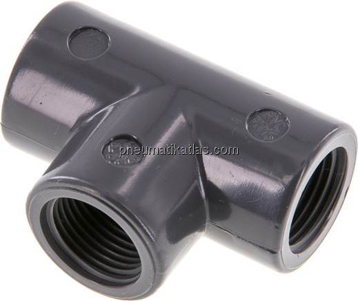 T-Stück Rp 3/8" (IG), PVC-U