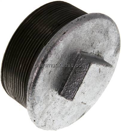 Verschlussstopfen Außenvkt. R 3", Temperguss verzinkt