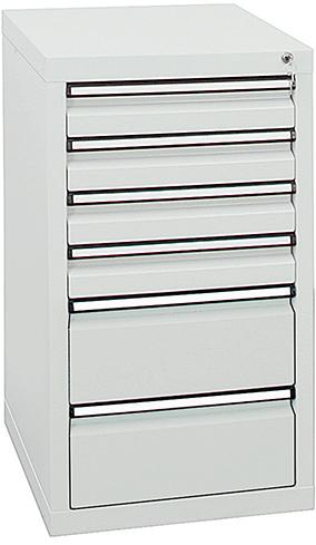 Schubladenschrank 6 SLR 900x500x500 mm grau stumpf