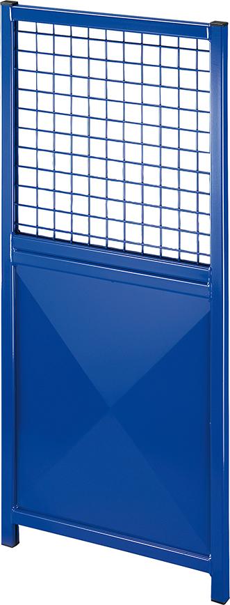 Schiebtür Trennwandsystem Vario B1800xH2200 mm RAL 7037 Draht-/Blech-Kombination