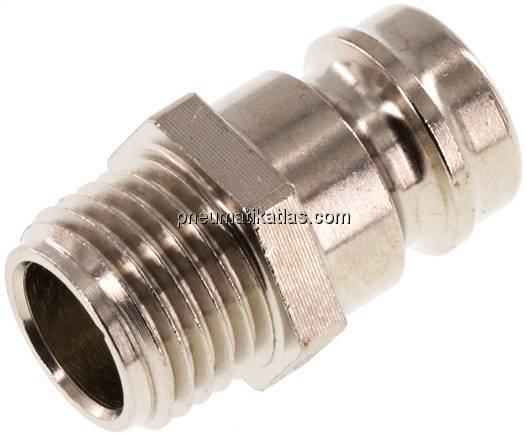 Temperierkupplungsstecker 13mm Zapfen,G 1/4"(AG)