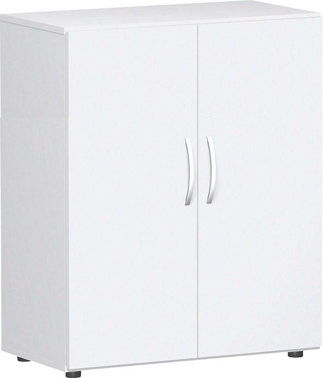 Flügeltürschrank 3 OH 800 mm grau geramöbel