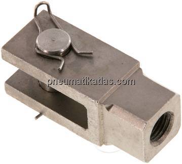 Gabelkopf mit Bolzen M 10x1,25, 1.4571