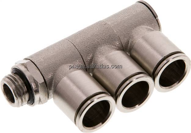 Steck-Mehrfachverteiler, 3-fach G 1/4"-12mm, IQS-MSV (Standard)