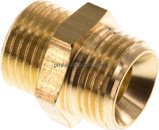 Doppelnippel G 3/8"-M 16x1,5, Messing