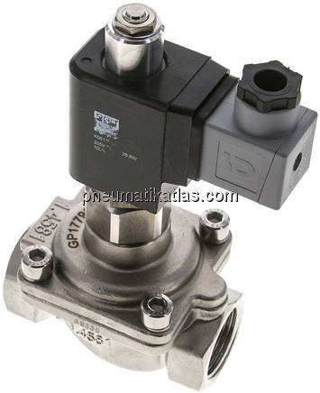 2/2-Wege ES-Magnetventil G 1", 0-16 bar, stromlos geöffnet (NO)