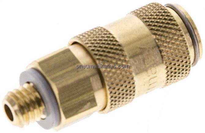 Kupplungsdose (NW2,7) M 5(AG), Messing