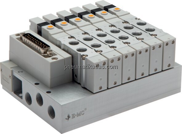 Exemplarische Darstellung: Ventilterminal mit Halb