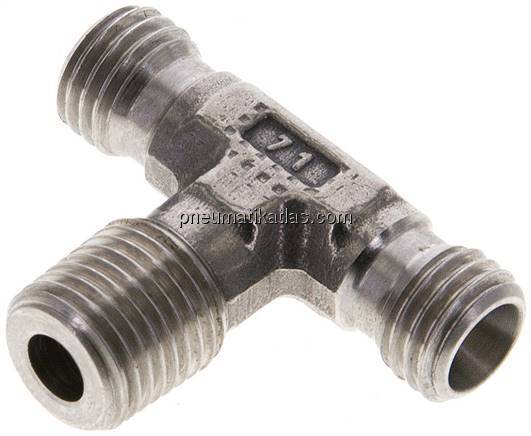 T-Schneidringverschraubung R 1/4"-6 L (M12x1,5), ohne Mutter & Schneidring, 1.45