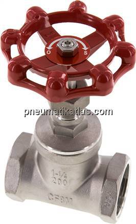 Muffen-Absperrventil, Edelstahl, G 1-1/4", PN 16, Eco-Line