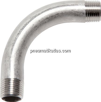 Exemplarische Darstellung: Bogen 90° mit Außengewi