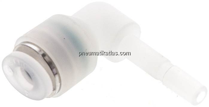 Winkel-Steckanschluss 4mm Stecknippel, IQS-PVDF