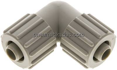 Winkel-Verschraubung 15x9mm, Polypropylen