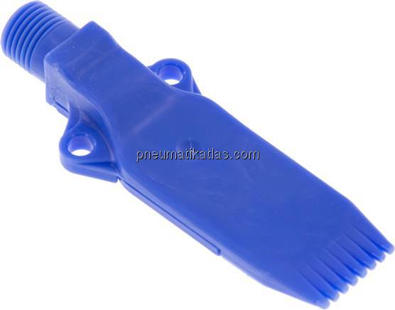 Mehrkanal-Fächerdüse, 25mm, G 1/4", POM (blau)